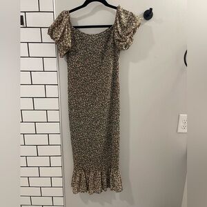 Petal & Pup Floral Off the Shoulder Dress